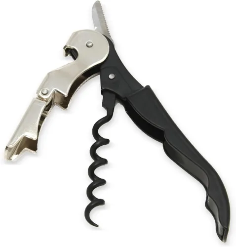 Vista 11 de Chef Craft Select Sacacorchos de metal con alas, 16,5 cm, negro y cromo