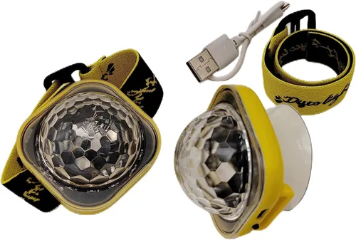 Vista 7 de 2 luces LED de discoteca para pulsera, 5 modos, estroboscópico, ambiente para decoración de habitación, automóvil, cumpleaños, boda, club, Navidad