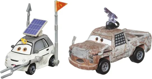 Vista 2 de Cars de Disney y Pixar - Vehículo de juguete de 2 Camión RW & Auto EV