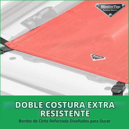 Vista 5 de MasterTop ShadeMaker Bimini Techo de Malla - Se Ajusta a Jeep Wrangler JL de 2 Puertas 2018-2023 - Parasol para Jeep Wrangler JL - Correas y Rojo