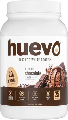 Vista 9 de Huevo Egg White Protein Powder, 20g per Scoop, Vanilla, Dairy Free, 25 serv 20g Protein Per Scoop, No Whey, Dairy Free, No Added Sugar, Lactose