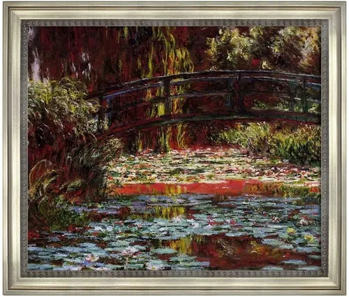 Vista 18 de Famous Paintings Villas at Bordighera por Claude Monet impresiones en lienzo con marco de madera, carteles e impresiones naturales para baño, sala