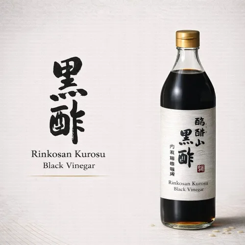 Vista 6 de Vinagre negro japonés – UCHIBORI Rinkosan Kurozu, auténtico vinagre doble de arroz integral naturalmente fermentado con rico sabor a Umami – Vinagre