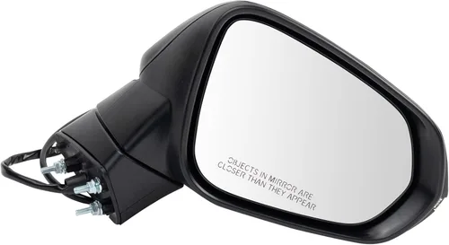 Vista 164 de TRQ Cubierta cromada del espejo manual del lado del pasajero, acabado liso para Volvo VNL 2004-2014 Para Volvo VNL 2004-2014