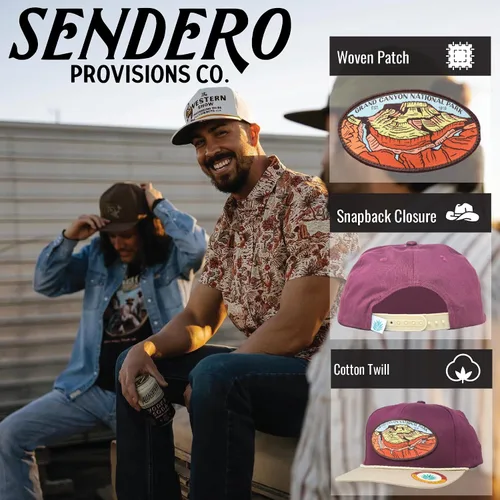 Vista 2 de Sendero Provisions Co. National Park - Sombrero de cuerda trenzada Snapback Collection