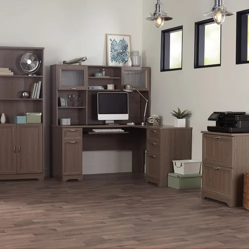 Vista 7 de Realspace® Magellan - Escritorio esquinero en forma de L de 59 pulgadas de ancho