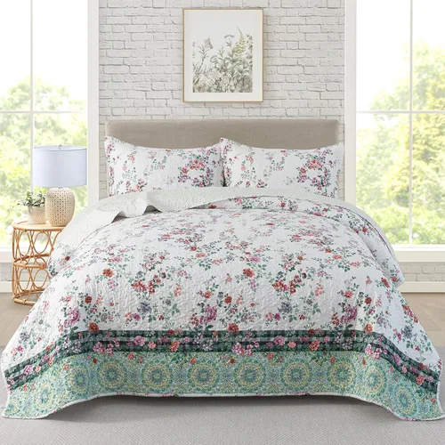 Vista 10 de Travan Juegos de Edredón de 2 Piezas Twin con Sham, Ropa de Cama de Gran Tamaño, Colcha Reversible, Juego de Cubrecama Suave, Tamaño Twin