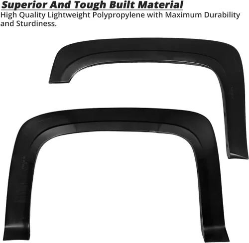 Vista 6 de Spec-D Tuning 4 guardabarros delanteros y traseros estilo fábrica compatibles con Chevy Silverado 1500 LT LTZ WT LS Fleetside 78.7" 97.6" 2007-2013