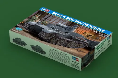 Vista 3 de Hobby Boss Alemán Pz.kpfw.I Ausf.F VK 18.01 Kit de Vehículo Militar Temprano