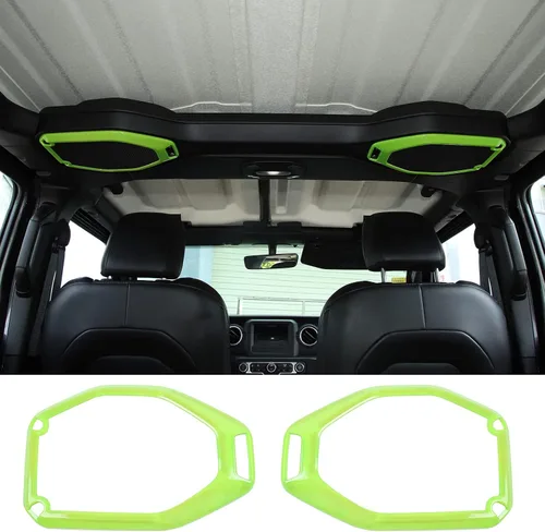 Vista 14 de JeCar Cubierta de marco de altavoz superior para Jeep Wrangler JL JLU Gladiator JT 2018-2023, accesorios interiores (azul)