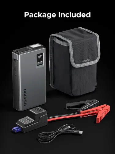 Vista 9 de UGREEN Paquete de Energía de Arrancador de Salto 1000A Refuerzo de Batería de Coche para Motores de Gasolina de 6.0L y Diésel de 3.5L Banco