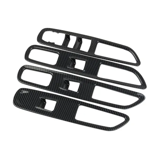 Vista 4 de Cubierta de fibra de carbono para panel de interruptor de elevación de ventana para GMC Terrain 2018-2024