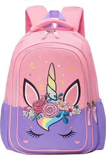 Vista 21 de Mochila de Viaje Preescolar para Niños Pequeños de 11 Pulgadas, Mochila Diaria Genial y Linda con Dibujos Animados, Rosa (Butterfly Pink)