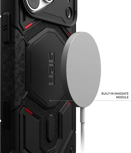 Vista 6 de UAG Monarch Pro - Funda para iPhone 18 Pro Max / iPhone 17 Pro Max, color Monarch Pro - Kevlar Negro
