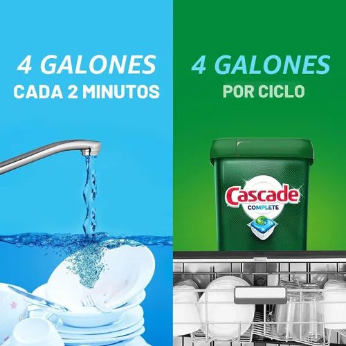 Vista 8 de Cascade Complete ActionPacs, cápsulas de detergente para lavavajillas, frescas, 27
