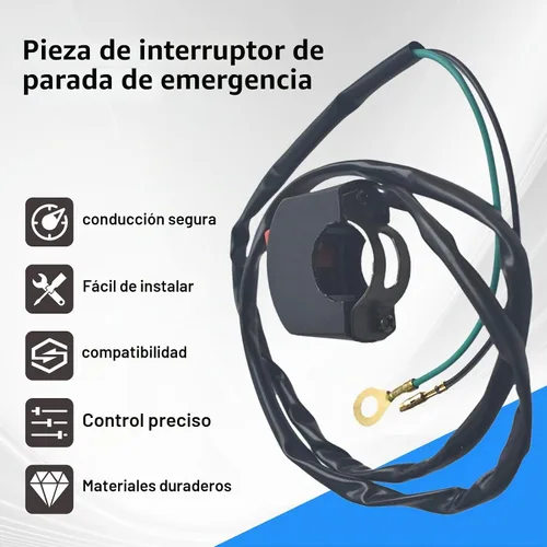 Vista 3 de Interruptor de muerte con parada final para Coleman CT200U Trail200 Trail Mini Bike 196cc Piezas de Go Kart Interruptor de parada