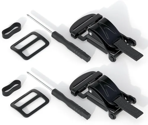Vista 8 de Kit de hebilla de liberación rápida para casco universal acero Negro