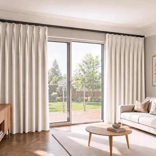 Vista 2 de Hoeflife Rieles para Cortinas de Techo, Riel para Cortinas de Montaje en Pared, Riel para Cortinas de Montaje en Techo de Servicio Pesado, Rieles