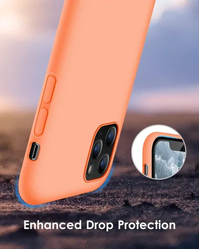 Vista 2 de DTTO Compatible con iPhone 11 Pro Max, [Serie Romance] Funda de silicona [Protección mejorada de cámara y pantalla] con cojín de rejilla de panal