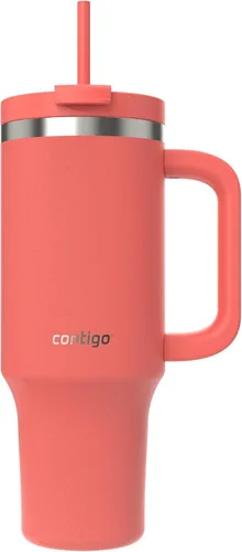 Vista 10 de Contigo Streeterville 30 onzas Vaso, Acero Inoxidable con Aislamiento al Vacío, Resistente a Fugas, Mantiene el Frío durante 29 Horas, Cabe