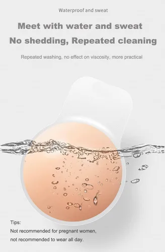 Vista 6 de LUNNTE Sujetador adhesivo adhesivo de silicona Push Up Bra Invisible Lifting Backless Sujetador sin tirantes para mujeres Cubierta de pezón Rosa