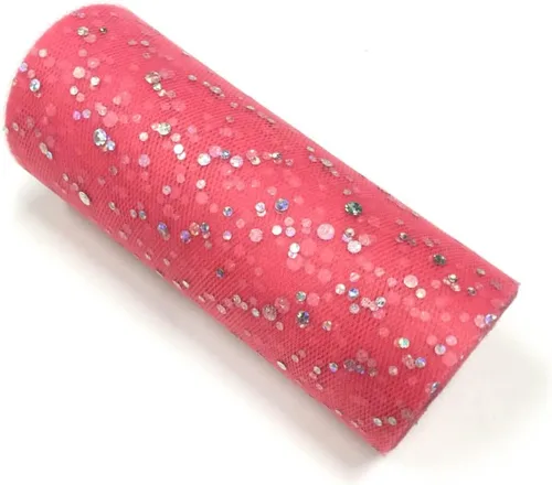 Vista 32 de Rollo de tul con lentejuelas con purpurina, decoración de boda, suministros de organza para fiestas de cumpleaños, carrete de tela, vestido tutú