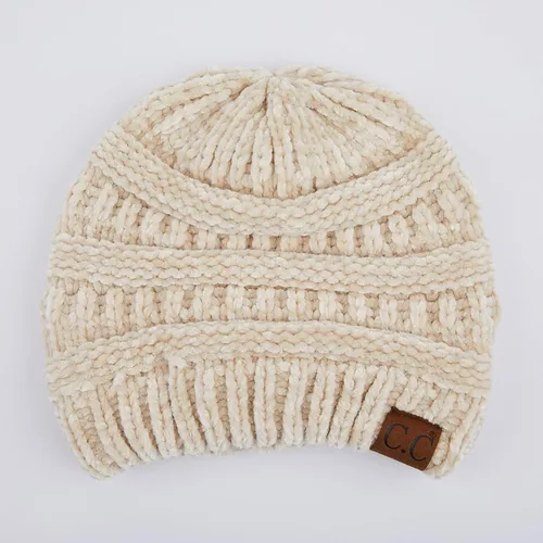 Vista 30 de C.C Trendy Warm Chunky Soft Stretch Cable Knit Beanie