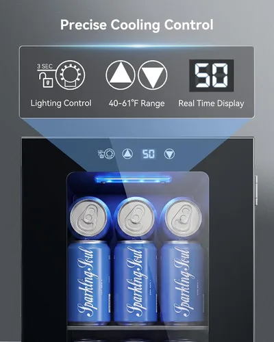 Vista 10 de Refrigerador de bebidas para 24 latas, mini refrigerador de encimera