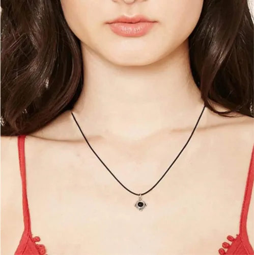 Vista 7 de 30 piezas de collar encerado de 0.059 in 23.6 pulgadas con cadena de bronce y cierre de langosta para hacer pulseras, collares y joyas (negro)