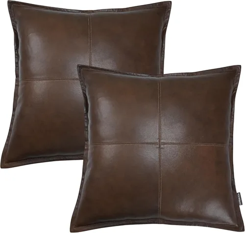 Vista 50 de Funda de almohada de piel de cordero – Funda decorativa para cojín de sofá – Fundas decorativas para sala de estar y dormitorio, 14 x 14 pulgadas