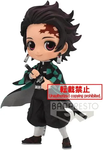 Vista 4 de BanPresto Demon Slayer Tanjiro Kamado Q posket Figura ver.1