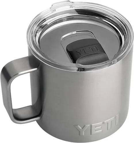 Vista 9 de YETI Rambler - Taza de 14 oz con aislamiento al vacío, de acero inoxidable con tapa MagSlider, color inoxidable Rosa (Bimini Pink)