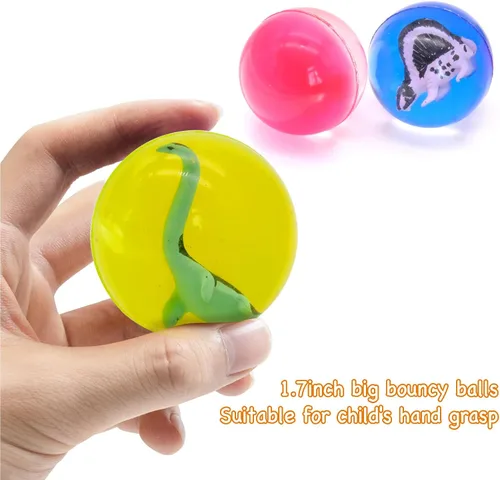 Vista 4 de Bouncy Balls, 1.7inch High Bounce Balls for Kids, Party Favors and Goodie Bag Fillers for Kids, Super Bouncy Balls for Birthday Party