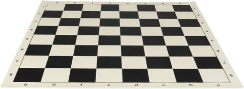 Vista 4 de Juego de ajedrez romano – Tablero de ajedrez de vinilo Negro/Blanco Tamaño 17,3" + Piezas de Ajedrez Romano 3,75" Negro/Blanco