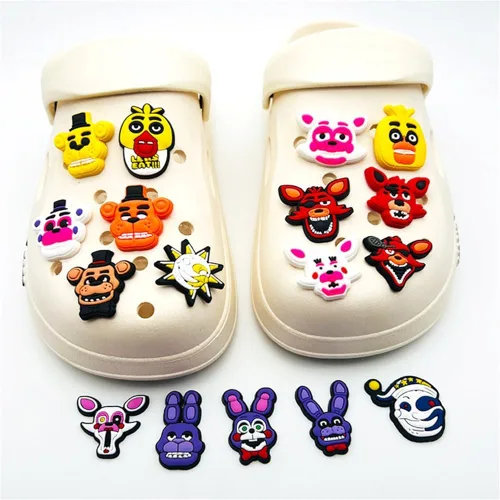Vista 2 de SONGCHANGJEWELRY Five Nights at Freddy's Shoe Charms - FNAF Shoe Decoration Charms - For Boys and Girls all ages