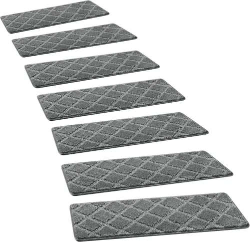 Vista 34 de PURE ERA Bullnose - Juego de peldaños de alfombra para escaleras sin cinta, antideslizantes, protectores de escaleras para interiores, alfombras