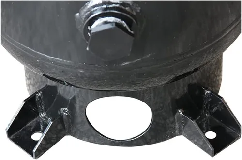 Vista 4 de Tanque de aire vertical industrial del receptor del compresor de aire de 30 galones clasificado para 200 PSI con ASME codificado