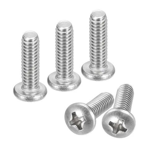 Vista 74 de uxcell Tornillos de máquina de cabeza redonda de 1/4-20x1, tornillo de acero inoxidable 304 18-8, accionamiento Phillips, totalmente roscado