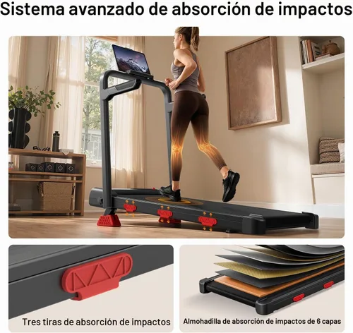 Vista 7 de LONTEK 15% Incline Walking Pad Treadmill with Handles, Treadmills for Home
