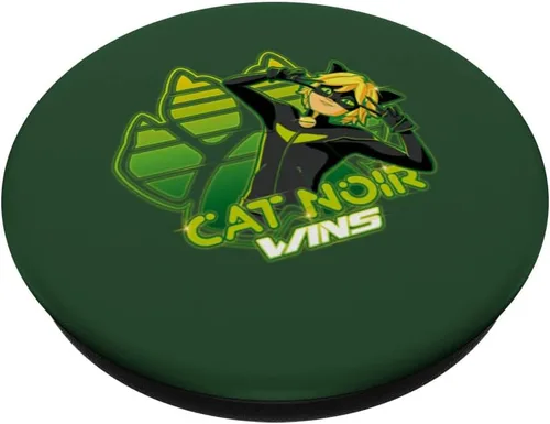 Vista 2 de Miraculous Ladybug - Colección Gamer - Cat Noir gana PopSockets intercambiables PopGrip