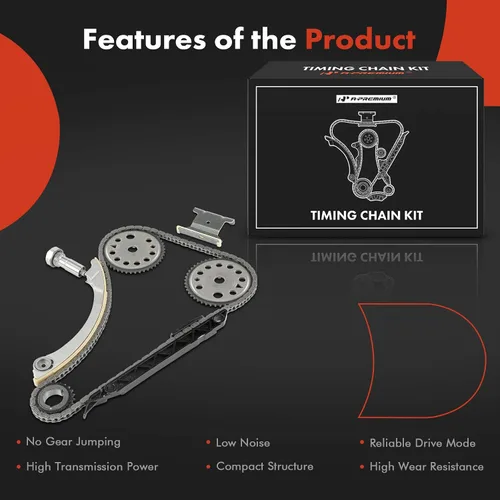 Vista 7 de A-Premium Kit de cadena de distribución del motor [compatible con DOHC, 4Cyl 2.4L 2.2L 2.0L] Compatible con Chevy & Buick & GMC & Saab & Saturn &