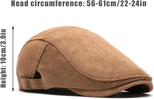 Vista 6 de Gorra de periódico para hombre, gorra plana Ivy Gatsby, gorra ajustable para mujer