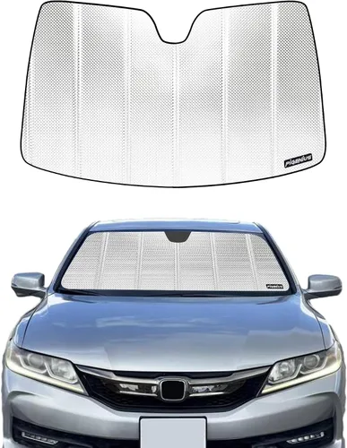 Vista 8 de Parasol para parabrisas Pigenius para Honda Accord 2023-2026, parasol personalizado para ventana delantera - Cuero