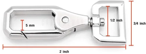 Vista 4 de CRAFTMEMORE 2 unids Push Gate Snap Ganchos de Metal Giratorio Cierre de langosta Monedero Hacer Accesorios VT43, Oro
