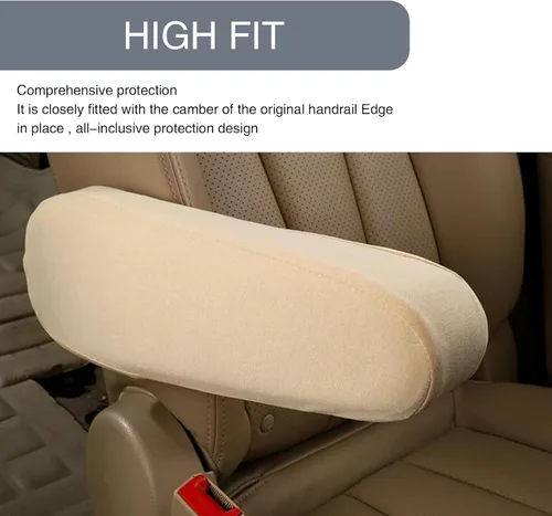 Vista 3 de Pack-2 Funda para reposabrazos de asiento delantero de automóvil, cómoda funda protectora para reposabrazos, funda elástica para reposabrazos