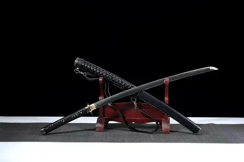 Vista 3 de The Walking Dead Samurai Michonne's Katana Zombie Killer T10 Clay Templado Sharp