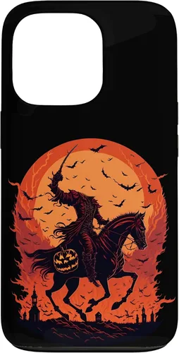 Vista 10 de Halloween Scary Pumpkin Headless Horseman Case for iPhone 17