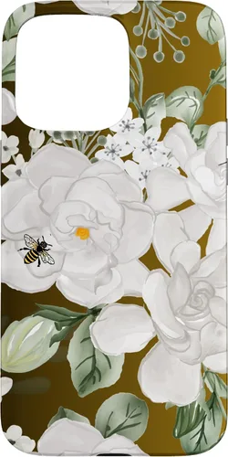 Vista 31 de Funda para iPhone 16 White Gardenia's Nectar Flowing Over