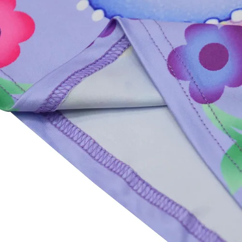 Vista 4 de AOVCLKID Disfraz de princesa para niñas, vestido casual con estampado de dibujos animados