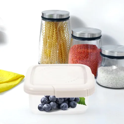Vista 8 de Cabilock Contenedores de almacenamiento de queso con tapa, soporte de rebanadas de plástico reutilizable, caja de queso hermética, contenedor